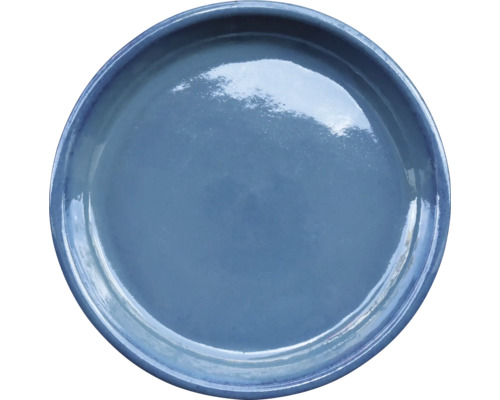 Soucoupe FloraSelf argile Ø 35 cm h 5 cm bleu Assiette ronde en céramique