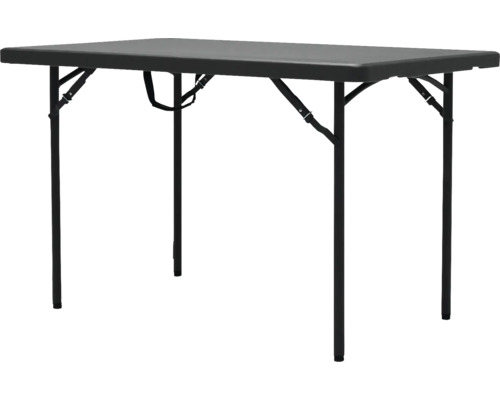 Table pliante noire pour l'intérieur et l'extérieur