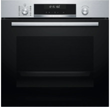 Bosch Einbaubackofen mit digitalem Display und Bedienknöpfen