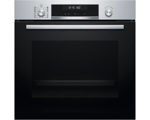 Bosch Einbaubackofen mit digitalem Display und Bedienknöpfen