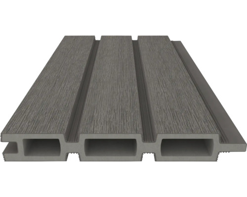 Terrassendiele aus Holzverbundwerkstoff mit Nut- und Feder-System