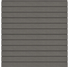 Graue Fassadenverkleidung aus Kunststoff