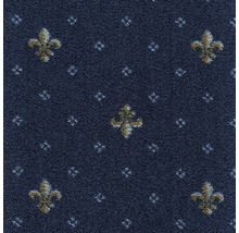 Tapis bleu avec motif de lys
