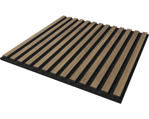 Sonava Akustikpaneel Walnuss Aarhus 1-seitig foliert 553 x 553 x 21 mm Holzpaneel zur Wandgestaltung
