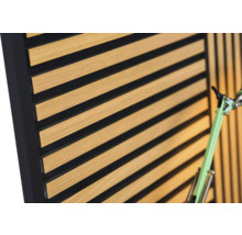 Panneau acoustique avec lattes en bois et feutre