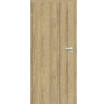 Holztür mit Türgriff und Schloss