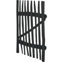 Portail de jardin en bois noir