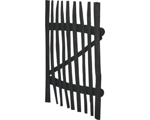 Portail de jardin en bois noir