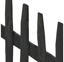 Vue détaillée d'une clôture en lattes de bois