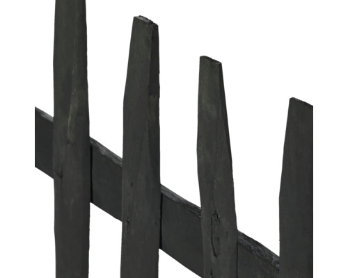 Vue détaillée d'une clôture en lattes de bois