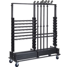 Chariot de transport pour bois de construction et accessoires pour le stockage et le transport