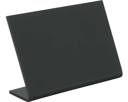 Ardoise de table en forme de L noir DIN A8 7x7,5 cm 5 pces