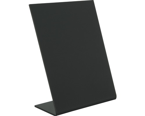 Ardoise de table en forme de L noir DIN A7 11,5x7,5 cm 5 pces