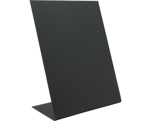 Ardoise de table en forme de L noir DIN A5 21,5x15 cm 3 pces