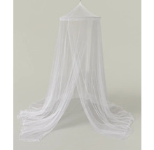 Ciel de lit blanc en tissu