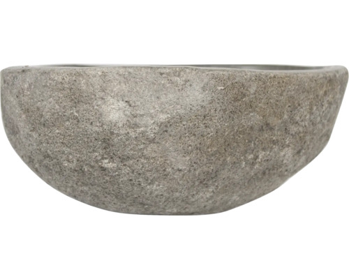 Jardinière grise en pierre