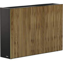 Jardinière avec revêtement en bois