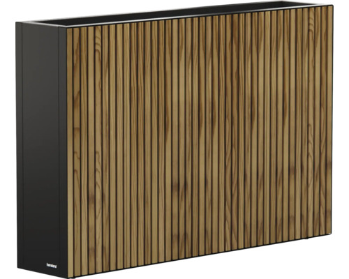 Jardinière avec revêtement en bois