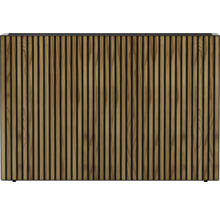 Jardinière avec lamelles en bois