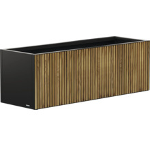 Jardinière avec revêtement en bois