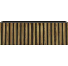 Jardinière avec des lamelles en bois