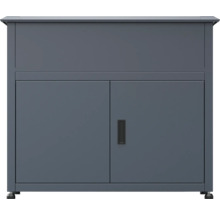 Armoire d'atelier grise avec deux portes