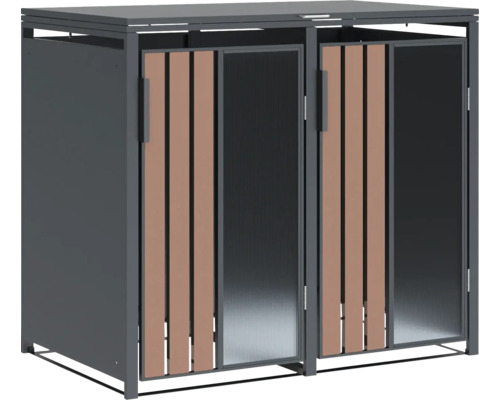 Mülltonnenbox für zwei Mülltonnen