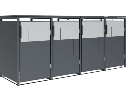 Mülltonnenbox mit Platz für vier Mülltonnen