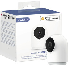 Aqara Camera Hub G2H Pro mit Zigbee Certified Product, WLAN-Zertifizierung, IFTTT und Works with Apple HomeKit Logo