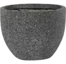 Pot de fleurs gris en pierre
