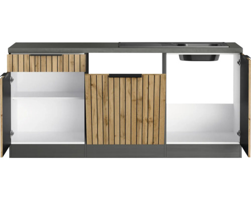 Gartenküche mit Spüle und Stauraum