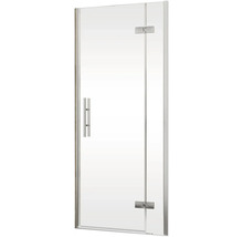 Paroi de douche avec porte et poignée