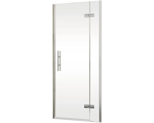 Paroi de douche avec porte et poignée