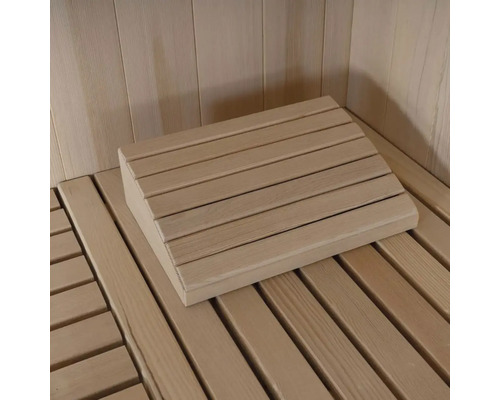 Appuie-tête en bois pour sauna