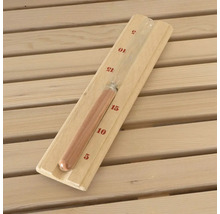 Sablier pour sauna avec cadre en bois et échelle rouge