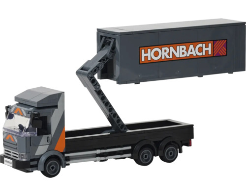 HORNBACH Lastwagen aus Bausteinen mit Container