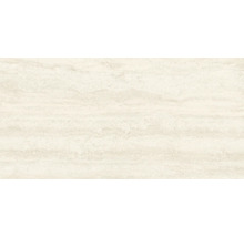 Carreau de travertin clair avec veinure horizontale