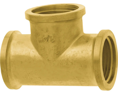 Messing T-Stück mit 3/4-Zoll-Gewinde
