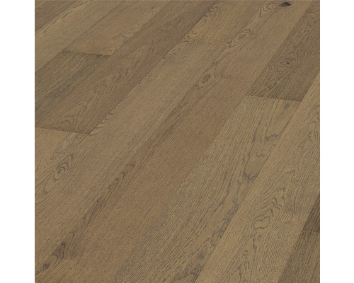 Echtholzboden HyWood Eiche Claire Landhausdiele gebürstet 1997 x 182 x 9,1 mm Bodenbelag aus Holzparkett