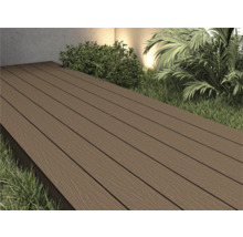 Terrassendielen aus Holzverbundwerkstoff im Aussenbereich