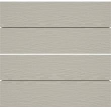 Fassade mit Holzstruktur