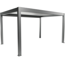 Pergola grise autoportante en métal pour le jardin