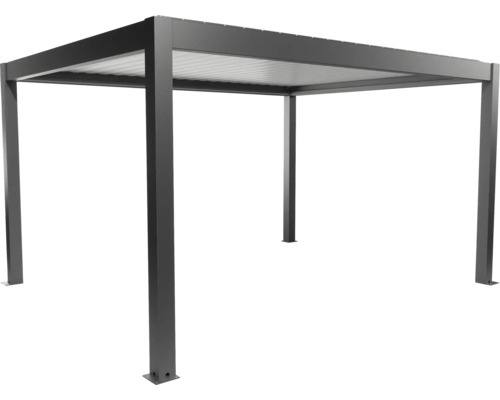 Pergola de terrasse grise autoportante