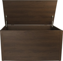 Coffre de rangement ouvert pour l'intérieur et l'extérieur