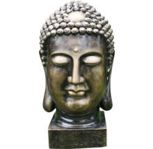 Sculpture de tête de Bouddha sur socle