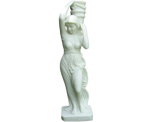Dekorative Gartenfigur einer Frau mit Amphore