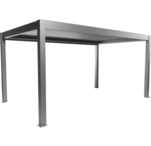 Pergola grise autoportante avec cadre en aluminium