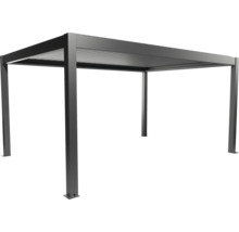 Pergola avec cadre en aluminium et lattes de toit