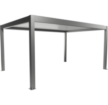 Pergola grise autoportante avec toit