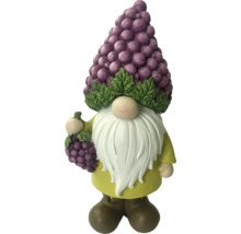 Nain de jardin avec bonnet de raisin et barbe